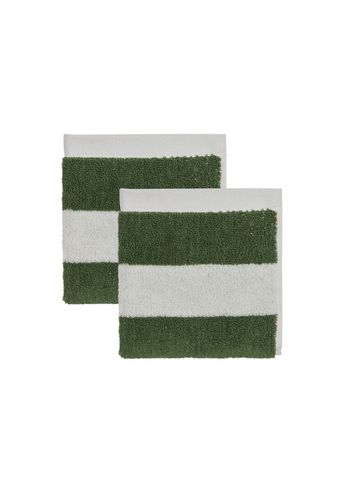 OYOY - Vaskeklud - Raita Wash Cloth - Pack Of 2 - Green