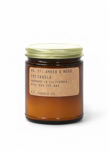 P.F. Candle Co. - Geurkaarsen - Classic Soy Candle - No. 11 Amber & Moss / standart