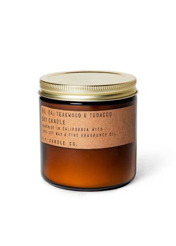 P.F. Candle Co. - Geurkaarsen - Classic Soy Candle - No. 04 Teakwood & Tobacco / standart