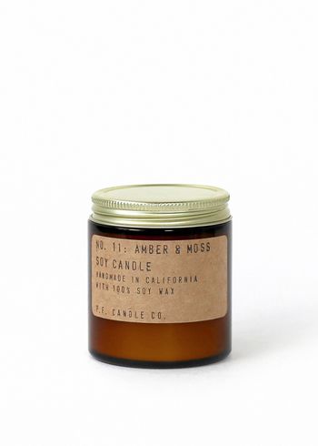 P.F. Candle Co. - Bougies parfumées - Classic Soy Candle - No. 11 Amber & Moss / small