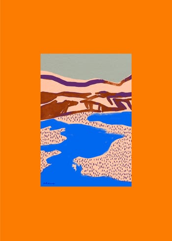 Paper Collective - Poster - Orange Landscape - Orange Landscape