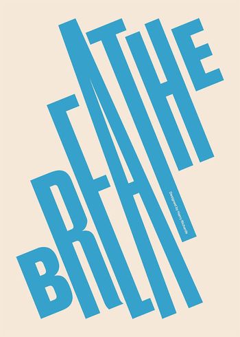 Paper Collective - Poster - Breathe - blue / beige