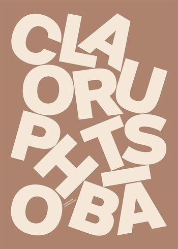Paper Collective - Cartaz - Claustrophobia - beige / brown