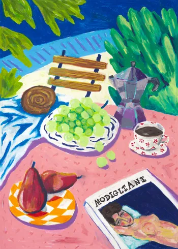 Paper Collective - Cartaz - Modigliani In The Garden - Modigliani In The Garden