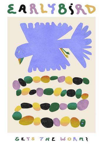 Paper Collective - Plagát - Poster By Imogen Crossland / Paper Collection - Early Bird Gets the Worm