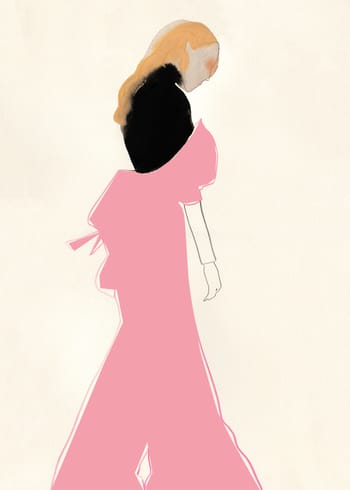 Paper Collective - Poster - Pink Dress by Amelie Hegardt - Pink Dress