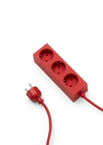 Pedestal - Power Socket - Power Bar - Fire Red