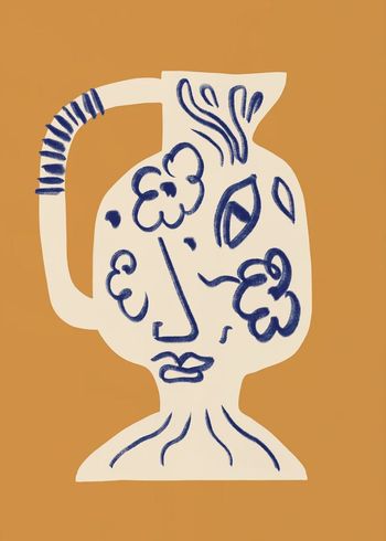 Peléton - Poster - Ceramic pitcher ocre - Ceramic pitcher ocre