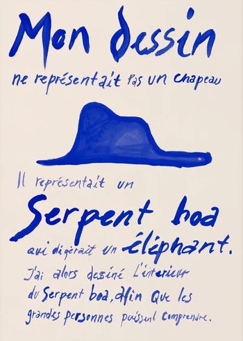 Peléton - Juliste - Le Petit Prince Poster - Blue - No Frame