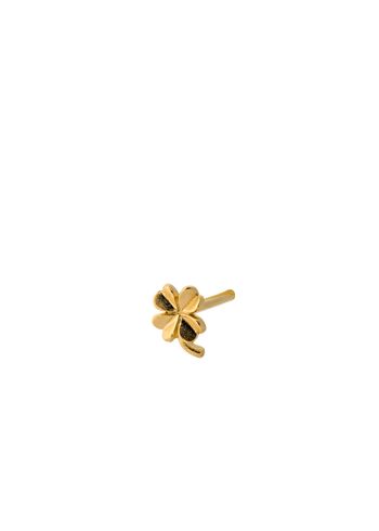 Pernille Corydon - Earring - Mini Clover Earstick - Gold