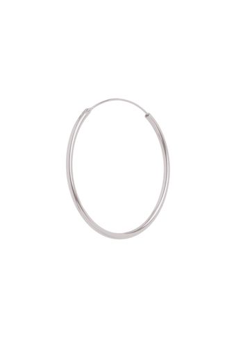 Pernille Corydon - Earring - Plain Hoop - Silver