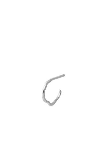 Pernille Corydon - Earring - Twig Hoop - Silver