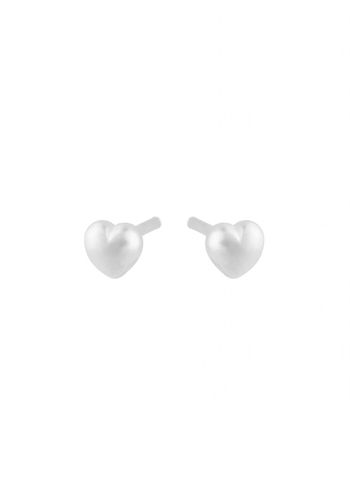 Pernille Corydon - Earrings - Heart Earstick - Silver