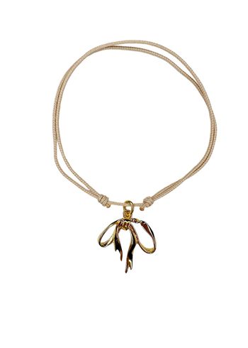 Pico - Pulseiras - Ribbon Bracelet - Goldplated - Nude