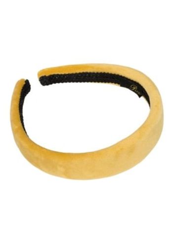 Pico - Hiusnauhat - Dahlia Velour Headband - Yellow