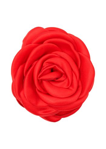 Pico - - Small Satin Rose Claw - Bright Red