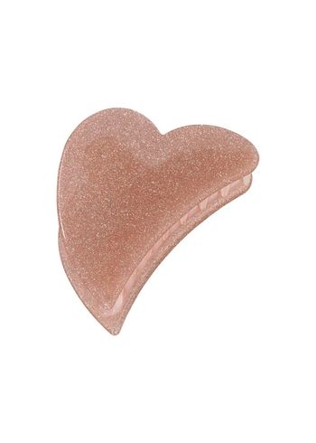 Pico - Hair Clip - Grande Heart Claw - Champagne Glitter