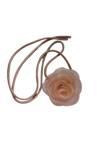 Pico - Necklace - Organza Rose String - Warm Powder