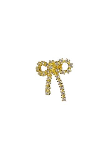 Pico - Earring - Arco Mini Crystal Stud - Gold