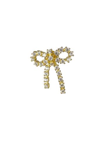 Pico - Earring - Arco Small Crystal Stud - Gold