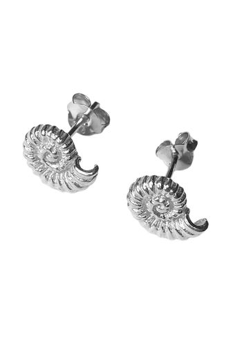 Pico - Earrings - Caracol Studs - Silver