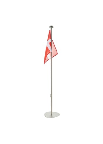 Piet Hein - Bandeira - Flagstang (170-cm) With Tri-superelliptic Base Med Dansk Flag - Flagstang (170-cm) with tri-superelliptic base med DANSK flag