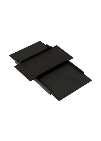 PLEASE WAIT to be SEATED - Tray - Kanso Tray Set / By Laura Bilde - Black Ash