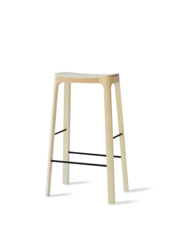 PLEASE WAIT to be SEATED - Gioca - Crofton Bar Stool / By Daniel Schofield - Natural Pine / Black