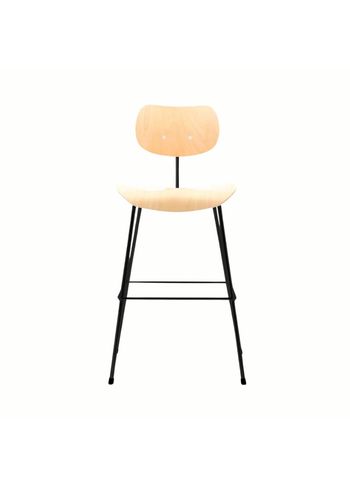 PLEASE WAIT to be SEATED - Bar stool - SB68 Bar Stool / By Egon Eiermann - Beech / Black