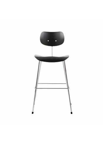 PLEASE WAIT to be SEATED - Bar stool - SB68 Bar Stool / By Egon Eiermann - Black / Chrome
