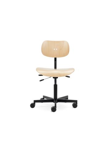 PLEASE WAIT to be SEATED - Office Chair - S197 R20 Office Chair / By Egon Eiermann - Beech / Black
