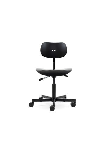 PLEASE WAIT to be SEATED - Chaise de bureau - S197 R20 Office Chair / By Egon Eiermann - Black / Black