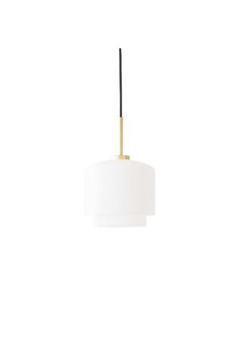 PLEASE WAIT to be SEATED - Pendant Lamp - Megumi Pendant / By PLEASE WAIT to be SEATED - Brass / Opal glass - Ø18