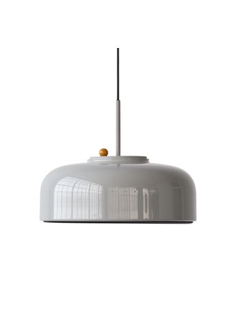 PLEASE WAIT to be SEATED - Pendant Lamp - PODGY Pendant / By Krøyer-Sætter-Lassen - Ash Grey / Turmeric Yellow