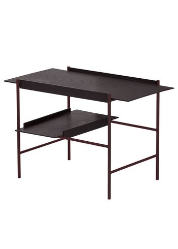 PLEASE WAIT to be SEATED - Table d'appoint - Kanso Tray Table / By Laura Bilde - Black Ash / Fig Purple
