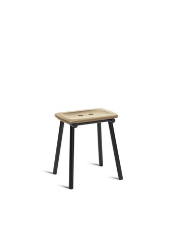 PLEASE WAIT to be SEATED - Stolička - Tubby Tube Stool / By Faye Toogood - Natural Ash / Black