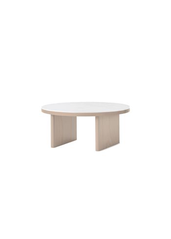 PLEASE WAIT to be SEATED - Mesa de centro - ANZA Coffee Table / By Rui Pereira and Ryosuke Fukusada - White Carraca Marble / Natural Oak