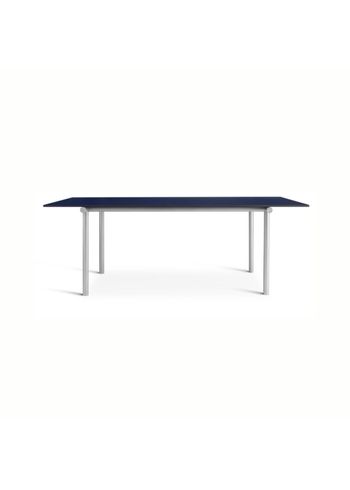 PLEASE WAIT to be SEATED - Table à manger - Tubby Tube Table / By Faye Toogood - Navy Blue / Aluminum