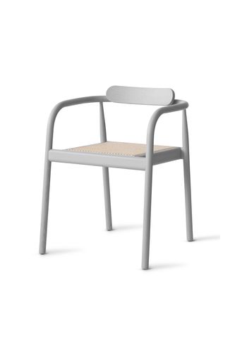 PLEASE WAIT to be SEATED - Dining chair - Ahm Chair / By Isabel Ahm - Ash Grey / Cane