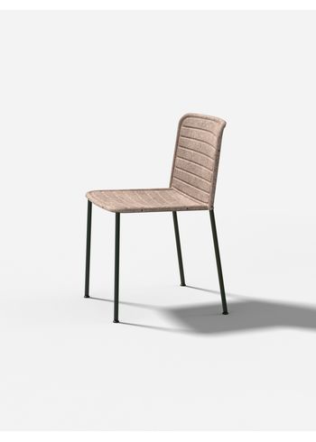 PLEASE WAIT to be SEATED - Dining chair - Flax Stacker / By Boris Berlin - Natural Flax / Steel
