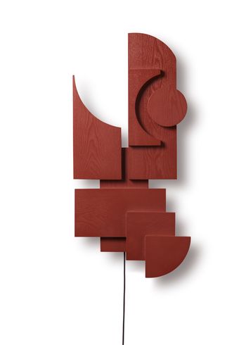 PLEASE WAIT to be SEATED - Lampe murale - Totem Deco Lamp / By Tilde Grynnerup - Basque Red
