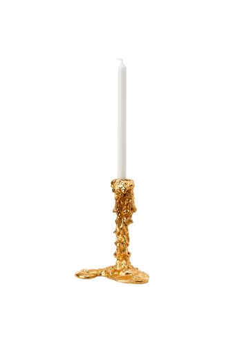 Pols Potten - Kynttilänjalka - Candle Holder Drip - Gold - large