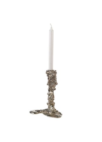 Pols Potten - Lysestage - Candle Holder Drip - Silver - large