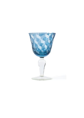 Pols Potten - Verre à vin - Block Wine Glasses - Blue