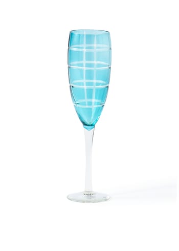 Polspotten - Champagnerglas - Cuttings Champagne Glass - Lightblue