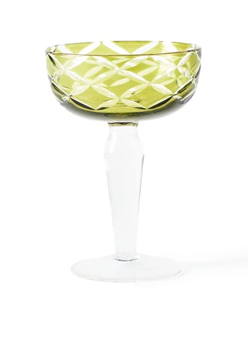 Polspotten - Cocktail glass - Cuttings Coupe Glasses - Green