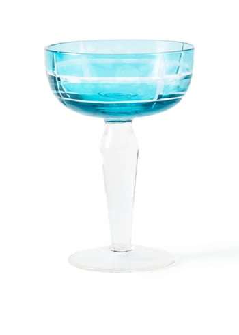 Polspotten - Cocktailglas - Cuttings Coupe Glasses - Lightblue