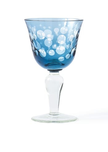 Polspotten - Wine glass - Cuttings Wine Glasses - Blue