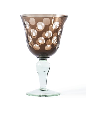 Polspotten - Copa de vino - Cuttings Wine Glasses - Brown