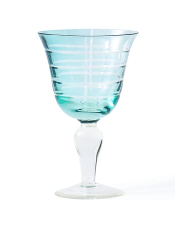 Polspotten - Wine glass - Cuttings Wine Glasses - Lightblue